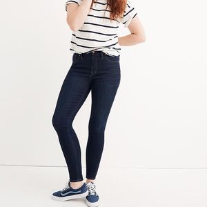 Madewell Taller 9" Mid-Rise Skinny Jeans Larkspur Wash 26T